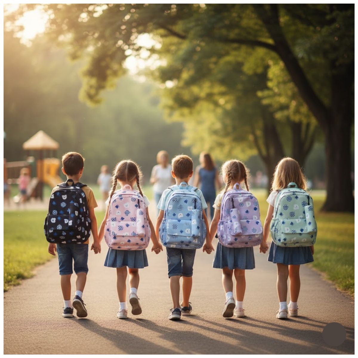 Mochila Estilo Osito Parcheado