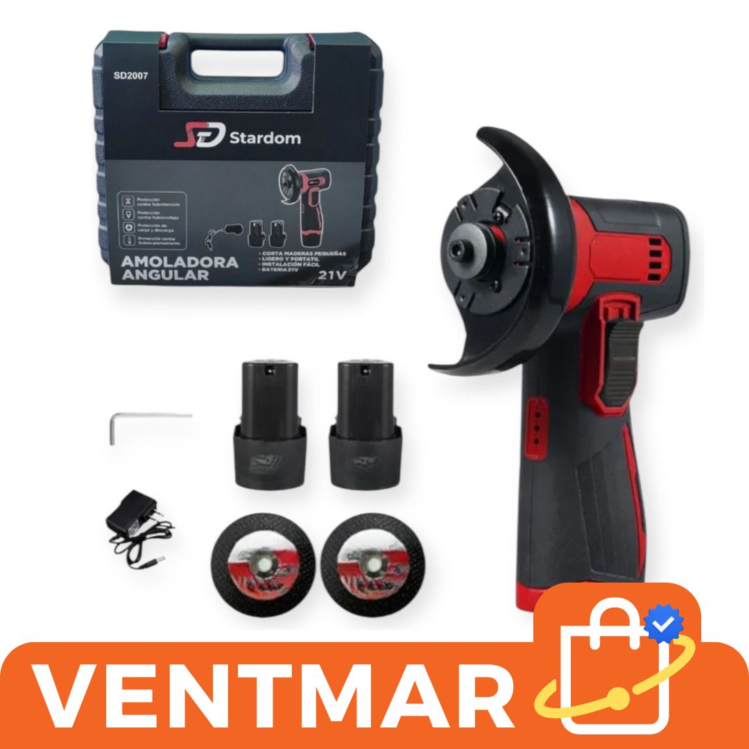 Mini Amoladora Inalámbrica 71mm 2 Bateri