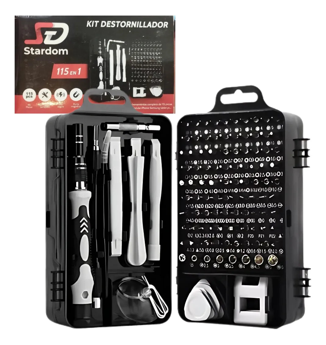 Kit Destornillador 115 En 1 Stardom
